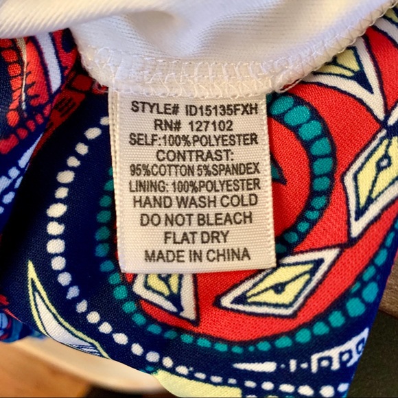 White and vibrant print maxi dress - Picture 5 of 5